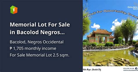 memorial lot for sale in bacolod|Memorial Lot For Sale Bacolod Negros Occidental .